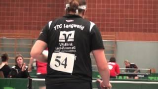 Sabine Winter Doppeleuropameisterin TSV Schwabhausen vs Erhardsberger 3 Bayerische Tischtennis Meist