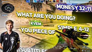 s1mple vs. Kvem conflict | m0NESY's disrespect (FPL 2023)