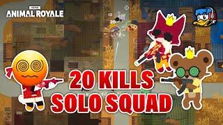 SOLO SQUAD Clutch /w 20 Kills  | Super Animal Royale | LiamxF | #sar