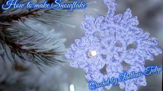 HOW TO CROCHET  SNOWFLAKE ||LEARN HOW TO CROCHT||BIGINNER HOW LEARN CROCHET||easy CROCHCET#naztazia