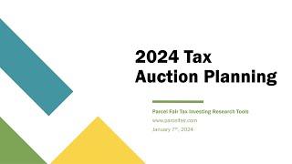 2024 Tax Deed & Tax Lien Auction Planning Guide