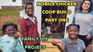 MOBILE CHICKEN COOP made from an OLD TRAILER - Part 1 (Family DIY Project)