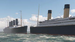 RMS Titanic Meets RMS Lusitania