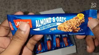 Unibic Snack Bar ||  Almond & Oats, 12 x 30 g