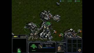 StarCraft: Brood War - 1 Terran vs 7 computers ( 2 Zerg & 5 Protoss ) Map: Big Game Hunters