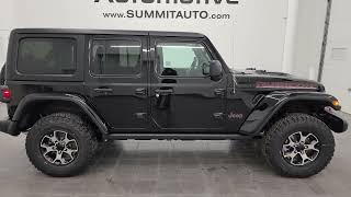 NEW 2023 JEEP WRANGLER RUBICON 4 DOOR HARD TOP 6 SPEED BLACK 4K WALKAROUND 23J98 SOLD!