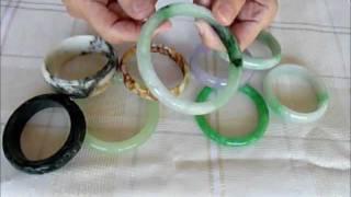 Chinese Jade and Burmese Jadeite Bangle Bracelets