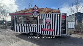 Mobile catering Pasty Food trailer for street food catering by Tudor Catering Trailers.