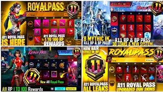 A11 ROYAL PASS  | BGMI A11 FREE RP 1 TO 100 REWARDS IN BGMI | BGMI NEXT BONUS PASS | 3.6 UPDATE RP