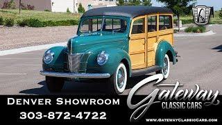 1940 Ford Woody Wagon Deluxe - Denver Showroom #582 Gateway Classic Cars