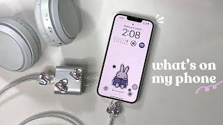 ⋅˚ ‧౨ৎ  what’s on my phone 2024  | accessories + functional setup & makeover