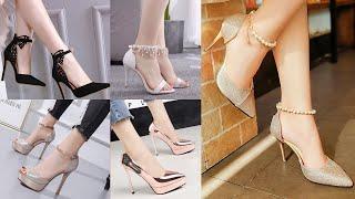 Beautiful stylish pencil heel shoes design//Girls and Women Heels Shoes Footwear Collection