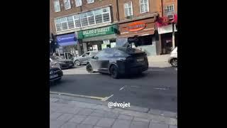 tesla Model X accident #tesla #ModelX #london #dvojet