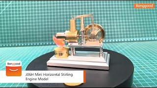 J06H Bee Series Mini Horizontal Stirling Engine Model - Shop on Banggood