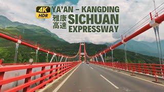 Driving Sichuan Ya-Kang Expressway - Kangding to Ya'an