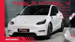 Tesla Model Y'ye ambiyans aydınlatma yaptık l Mat Garaj