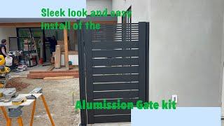 Stunning Aluminum Gate kit install! In 2 min. Video