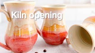 Kiln opening, using spectrum’s new floating glazes, amaco and mayco!