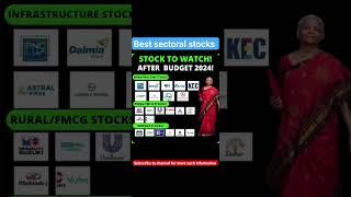 best stocks to invest after budget session #shorts #dividendstocks  #nifty #ipo #debtfree #invest