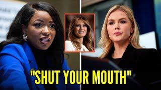 Karoline Leavitt Left SPEECHLESS After Jasmine Crockett Exposed Trump & Melania On LIVE TV!