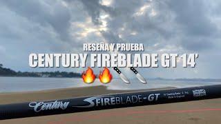 Century fireblade GT 14’ review y prueba de una linda cañita de pesca #surfcasting