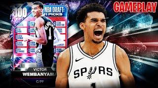 100 OVERALL VICTOR WEMBANYAMA IS A PROBLEM IN NBA 2K25 MyTEAM!!