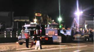 Kenny Mackrell pulling a Cummins powered International "Plum-Nutz" at Lawarence County Fair