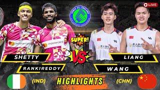 Wow‼️Exciting  Rankireddy/Shetty (IND) vs Liang/Wang (CHN) All England Open Badminton