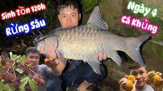 Sinh Tồn 120h Trên Rừng Sâu Ku Đen Trúng Thuỷ Quái Hái Trái Rừng Lạ |Ngày 4 | Survival in the Jungle