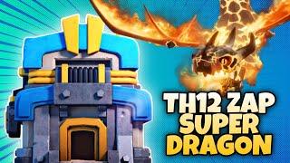 New SUPER DRAGON Attack Strategy | TH12 ZAP SUPER DRAGON | CLASH OF CLANS