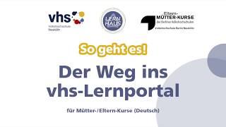 So geht’s: Der Weg ins vhs-lernportal