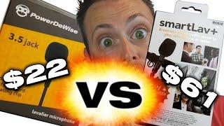 RODE SmartLav+ VS Power De Wise lavalier microphone Comparison and Review. Which mic is the best?