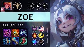 Zoe Support vs Camille: Dominating - NA Master Patch 14.19