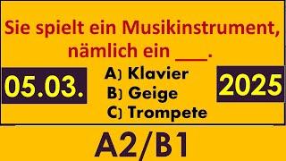 A2/B1 Sprachbausteine | telc A2/B1 | DTB A2/B1 | Live am 05.03.2025