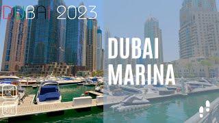 Dubai Marina Silent Walk |  2023 [4K]