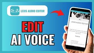 How To EDIT AI VOICE IN LEXIS AUDIO EDITOR 2024!