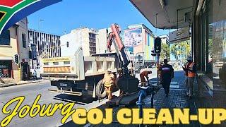 Witness the Transformation: COJ's Clean-Up Mission in Johannesburg CBD!️