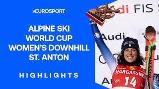 Federica Brignone Earns First World Cup Downhill Win  | FIS Alpine Ski World Cup 2024/25 Highlights