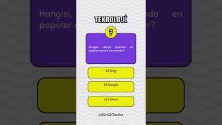  Dünyanın Favori Arama Motoru Hangisi? Keşfetmeye Hazır mısın? #SEO #Trend