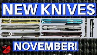 NEW KNIFE RELEASES NOVEMBER 2024! New Folding and Fixed Blade Knives You Have To See!