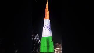 INDIAN FLAG IN BURJKHALIFA 2021 Independence day Status#har #ghar #thiranga