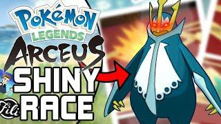 Live ALPHA HUNTING Shiny Race VS @MajorLeeGaming VS Viewers in Pokémon Legends Arceus!