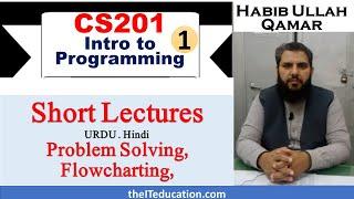 CS201 Short Lecture 1 | Introduction To Programming | Problem Solving | VU Short Lectures