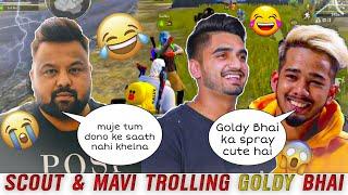 Scout Mavi trolling Goldy bhai  | 8bit Goldy Full triggered