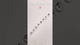 For NISHANTH️ Waterart || #shorts #ytshort #art #viral