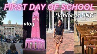 FIRST DAY OF SCHOOL VLOG | Junior Year at UNC!