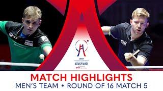 Peter Hribar (SLO) vs Tobias Rasmussen (DEN) | MT R16 - Match 5 | #ITTFWorlds2024