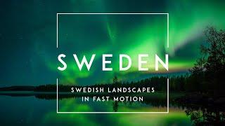 Sweden landscapes in fast motion (4K)