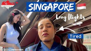 Singapore Layover | Tired after Long flight | Megha Abrol Vlogs