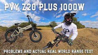 PVY Z20 Plus 1000w - 220 Mile Review - Problems To Expect & ACTUAL BATTERY RANGE